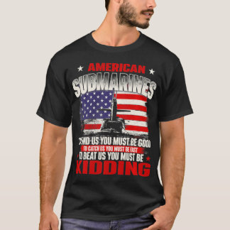 Camiseta Submarinos Americanos Marinho Patriótico dos EUA S