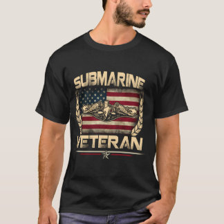 Camiseta Submarinos Eua Serviço Veterano Patriótico Militar