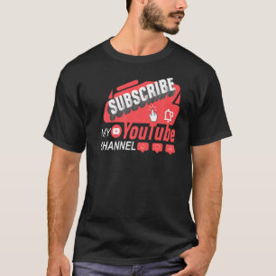 Camiseta Subscrever A Cr do Conteúdo de Transmissão em Flux