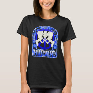 Camiseta Substituição da anca quebrada por hippie Floral Bi