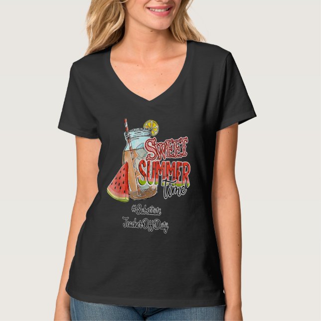Camiseta Substituto Professor de Direito no Verão Break Sum (Frente)