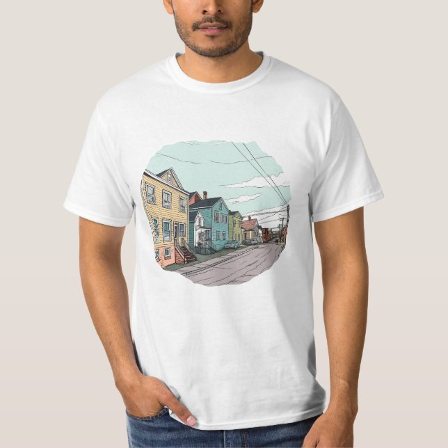 CAMISETA SUBURBANO VIZINHANÇA GEORGE STREET NEWFOUNDLAND (Frente)