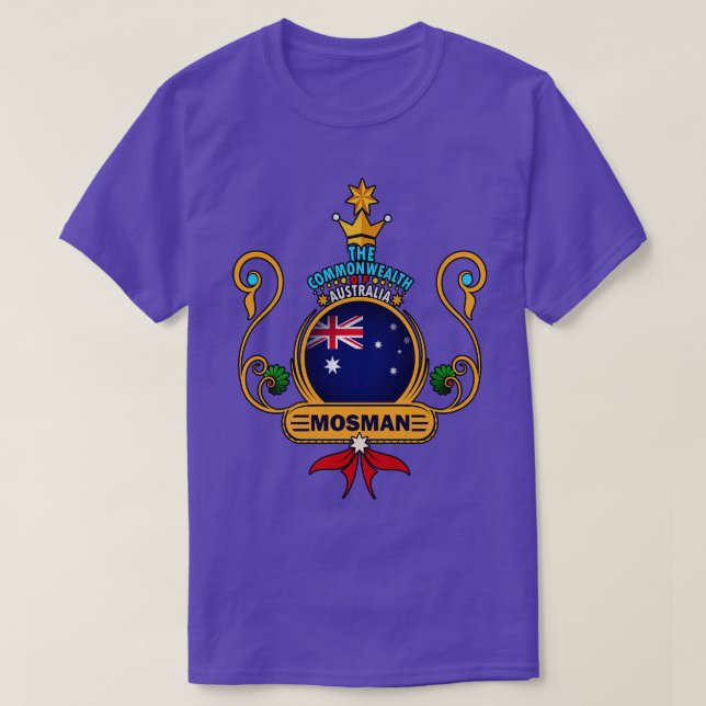 Camiseta Subúrbio de Mosman Pride Ouro australiano Flag Sou (Frente do Design)