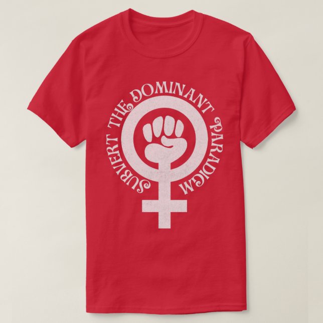 Camiseta Subverter O Dominante Paradigm White (Frente do Design)