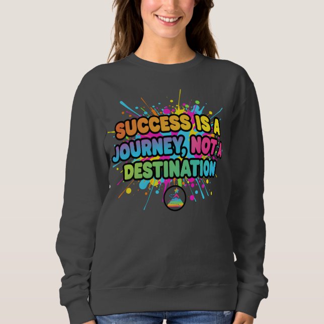 Camiseta Success Is a Journey Motivational Quote Design (Frente)