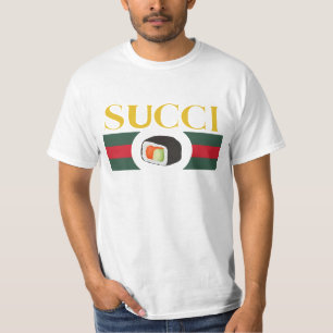 Camiseta Succi Sushi ama o logo Funny gnocchi novo presente