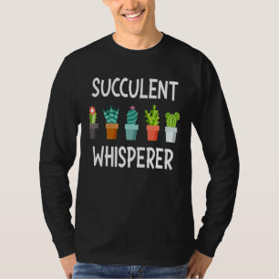 Camiseta Succult Whisperer Cactus Lover Gardeni