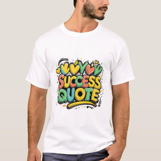 Camiseta Sucesso Brilhante - Poster de Tipografia Motivacio