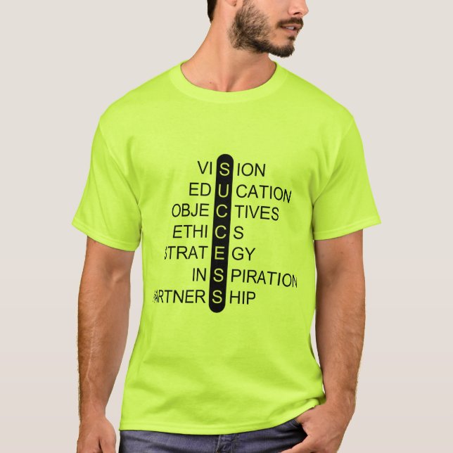 Camiseta Sucesso - Visão -  Educação - Objetivos  (Frente)