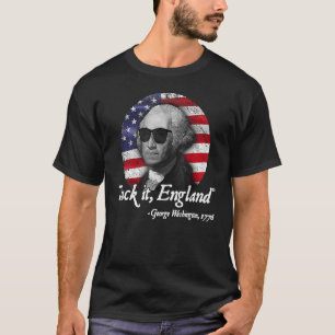Camiseta Suck It England 4 De Julho George Washington 177