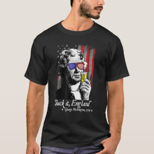 Camiseta Suck It England 4 De Julho George Washington 177