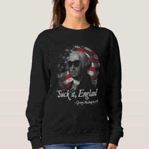 Camiseta Suck It England 4 De Julho George Washington 1776