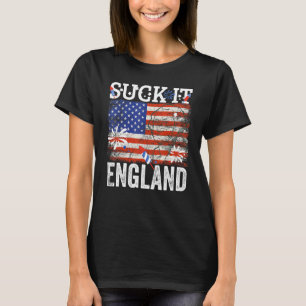 Camiseta Suck It England 4 de julho George Washington UF