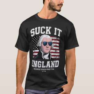 Camiseta Suck It England Engraçado 4 De Julho George Washin