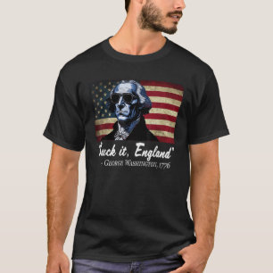 Camiseta SUCK IT ENGLAND Funny 4 de julho George Washington