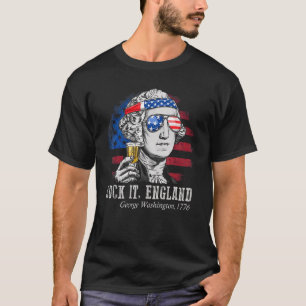 Camiseta Suck It England Funny 4 de julho George Washington