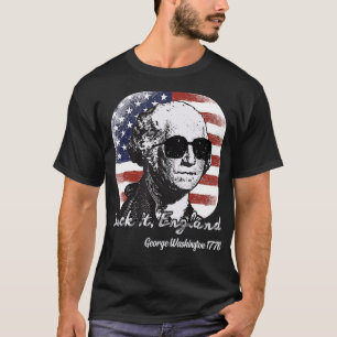 Camiseta Suck It England Funny 4 de julho George Washington
