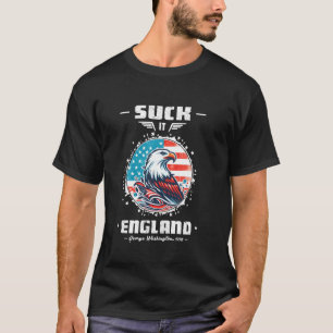 Camiseta Suck It England Funny George Washington 1776 EUA 4