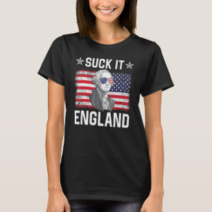 Camiseta Suck It England George Washington 1776 4 de julho