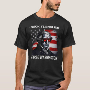 Camiseta Suck It England Legal George Washington 4 de julho
