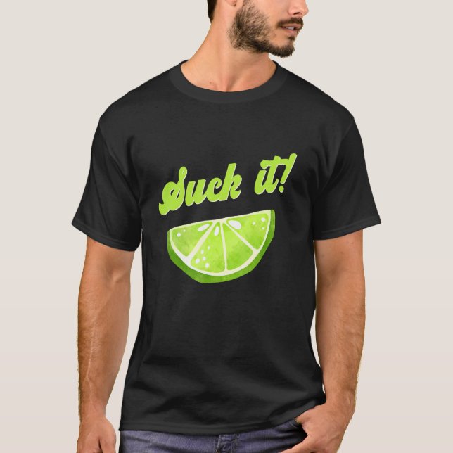 Camiseta Suck It Green Limão Lemon Love Party (Frente)