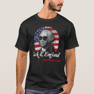 Camiseta Suck-It Inglaterra 4 de julho George Washington 17
