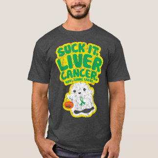 Camiseta Suck It Liver Cancer Gimme Candy Funny Boo Ghost H