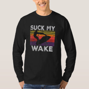 Camiseta Suck My Acordar Jet-Ski Retro 70s 80s Jet Skiing V