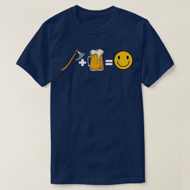 Camiseta Suco Clássico de Presente de Cerveja Ax Jogando (Frente do Design)