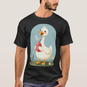 Camiseta Suco de Ganso Tolo Humor de Pássaro Engraçado Ani 
