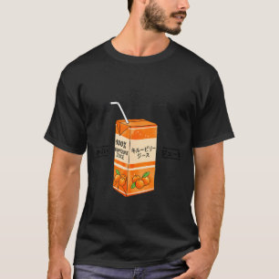 Camiseta Suco de Kumquat Fruta Japonesa Japão Kanji Meninos