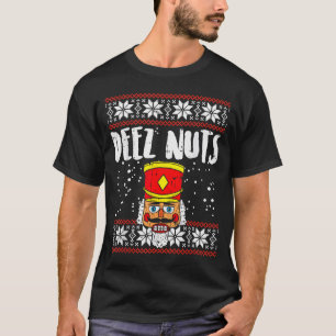 Camiseta Suco De Noz Quebra-Nozes Natal Feio Camisola Engra