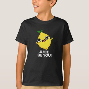 Camiseta Suco Seja Seu Engraçado Lemon Positivo Pun Dark BG