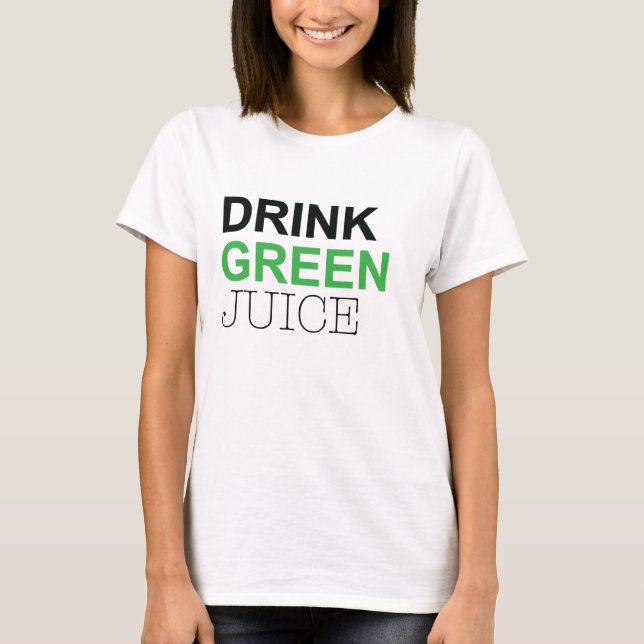 Camiseta Suco verde da bebida (Frente)