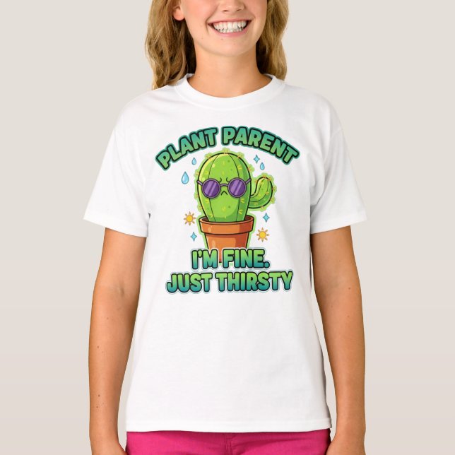 Camiseta Suculenta “Estou Bem. Só com Sede” (Frente)