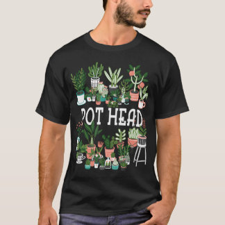 Camiseta Suculente Da Cabeça De Pote De Planta E De Jardine