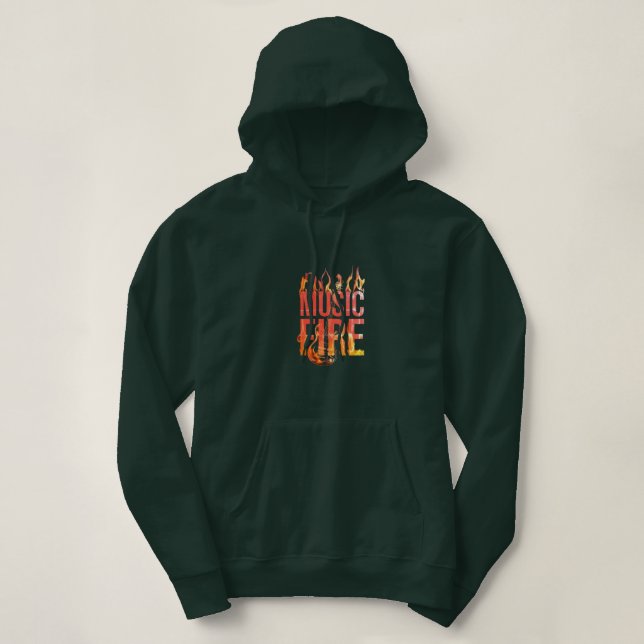 Camiseta Sudadera básica con capucha para mujer (Frente do Design)