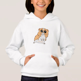 Camiseta Sudadera blanca niña diseño hamster