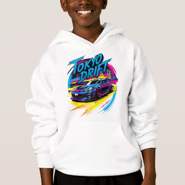 Camiseta Sudadera con capucha de niños Tokyo Drift  (Frente)