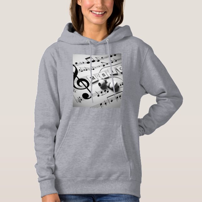 Camiseta Sudadera con capucha para mujer ,cómoda y suave  (Frente)