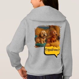 Camiseta Sudadera con Capucha Perritas Hermanas Aventureras