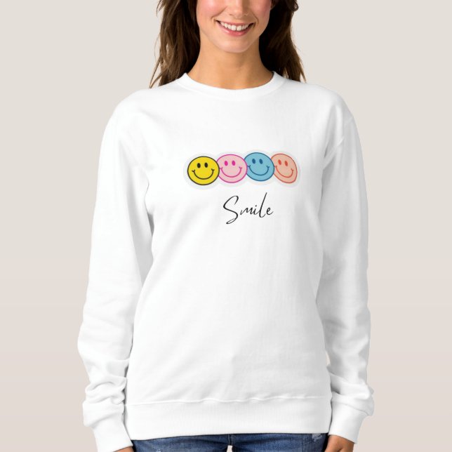 Camiseta Sudadera de carita feliz  (Frente)
