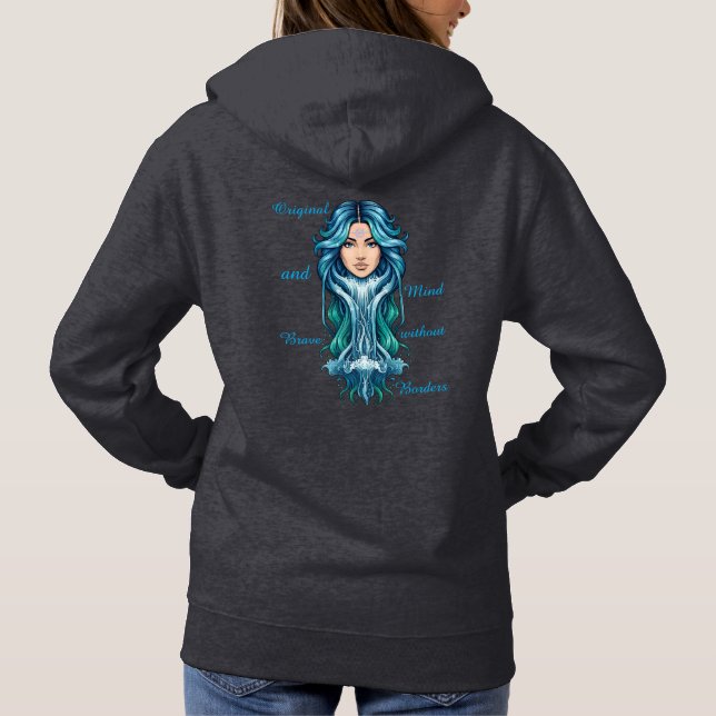 Camiseta Sudadera Lady Acuario – Misterio y energía zodiaca (Verso)