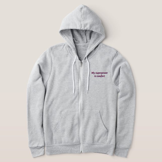 Camiseta Sudadera Mujer " Mi superpoder es la comodidad" (Postura )