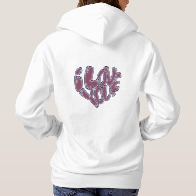 Camiseta sudadera te quiero en forma de corazón (Verso)