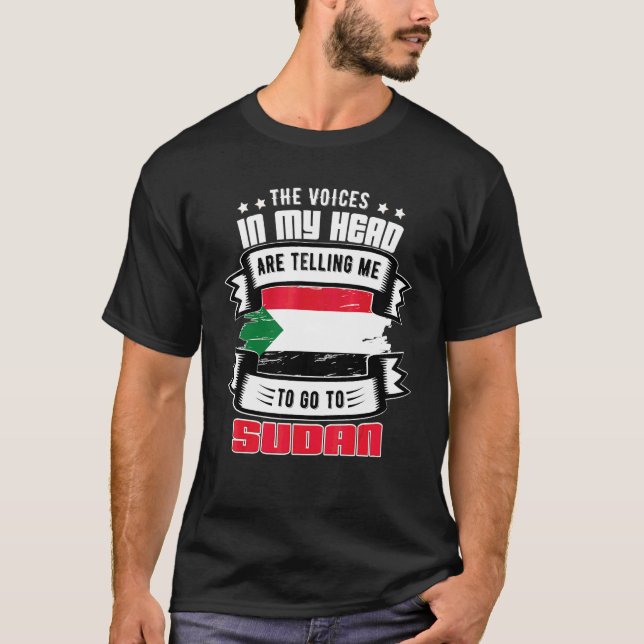 Camiseta Sudão Na Minha Cabeça (Frente)