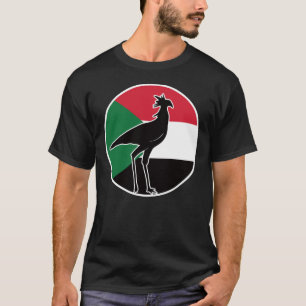 Camiseta Sudão Secretarybird Secretário da Nação Sudanesa