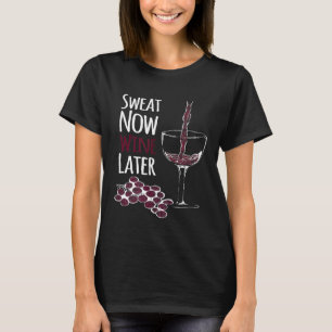 Camiseta Sudar Agora Vinho Depois Humor Corrida Treino Fitn