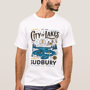 Camiseta Sudbury Ontário Canadá Cidade dos Lagos