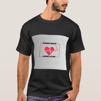 Camiseta Sude Agora Brilhe Depois Motivação Ginásio de Fitn